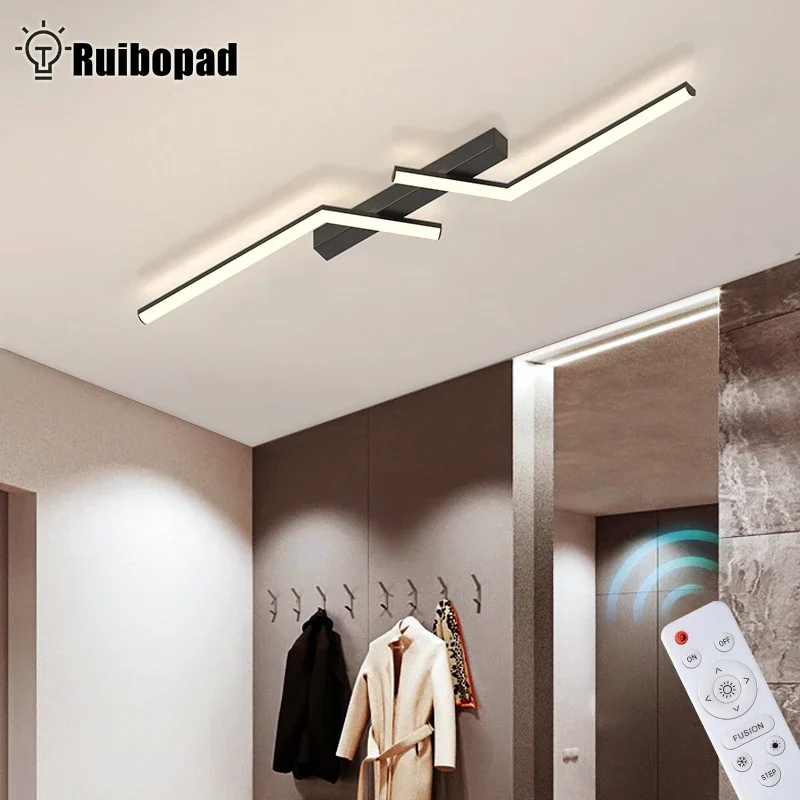 

Modern Aisle Led Ceiling Lamp For Corridor Bedroom Hallway Foyer Dining Room Simple Black LED Ceiling Lights Ceiling Chandelier