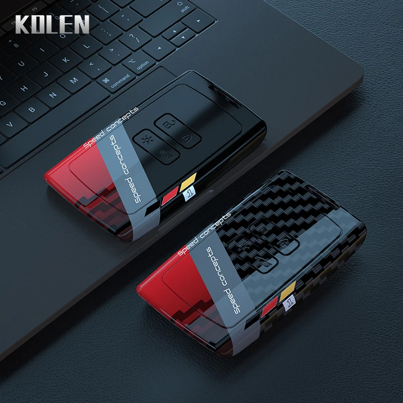 ABS Carbon Fiber Car Key Case Cover For Renault Clio Captur Megane Talisman Espace Zoe Koleos Scenic 4 Arkana Dacia Sandero Card