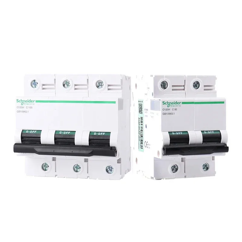 Schneider Electric C120H High Current Circuit Breaker 63A 80A 100A 125A 1P 2P 3P 4P C Type/ D Type