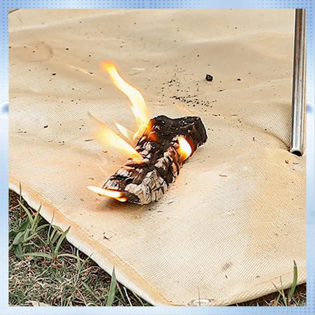 

ABHQ-Camping Fireproof Cloth Fire Extinguishing Blanket Barbecue Floor Mat Retardant Cloth For Outdoor Camping