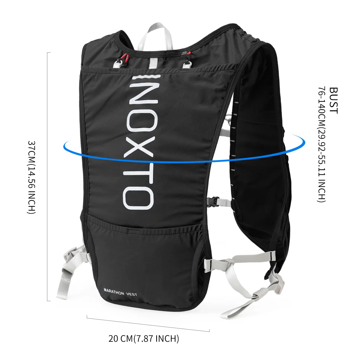 Zaino da Corsa ad Asciugatura Rapida 5L, Gilet Idratante Ultra-Leggero per Mountain Bike, Traspirante