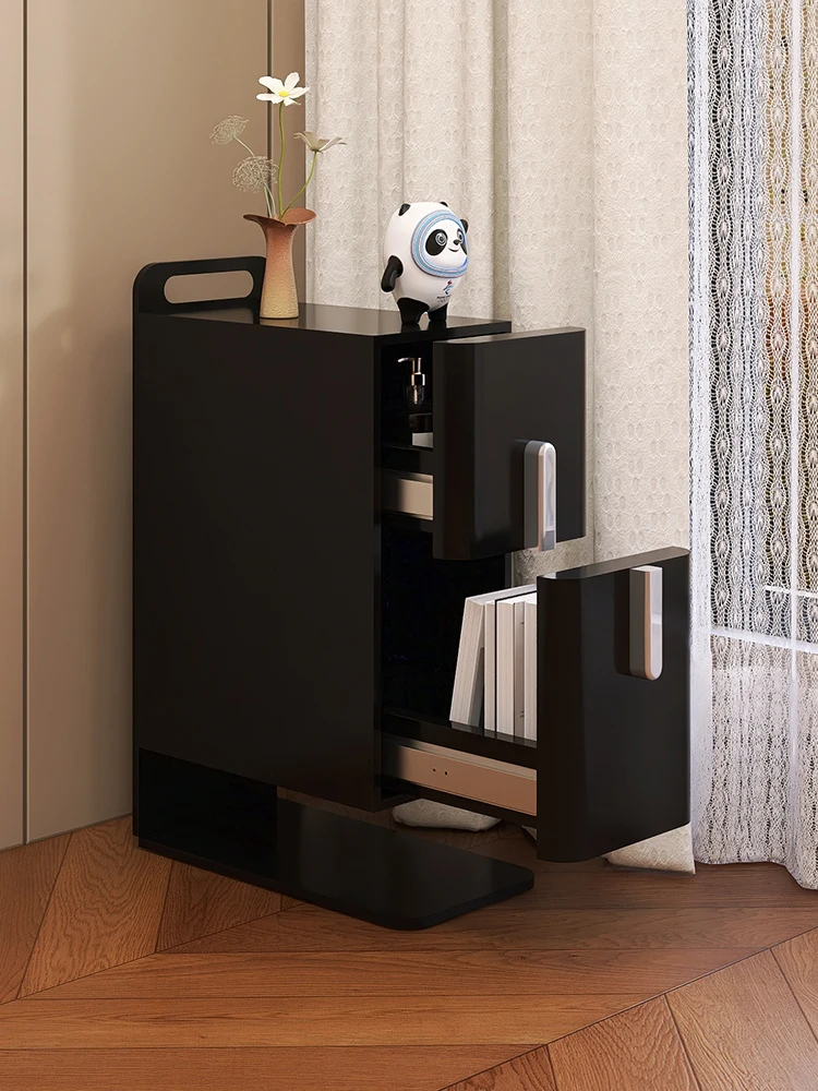 طاولات جانبية راقية وبسيطة لتخزين غرف النوم الرئيسية، وخياطة جميلة، وزوايا ضيقة، وغرف نوم منزلية صغيرة