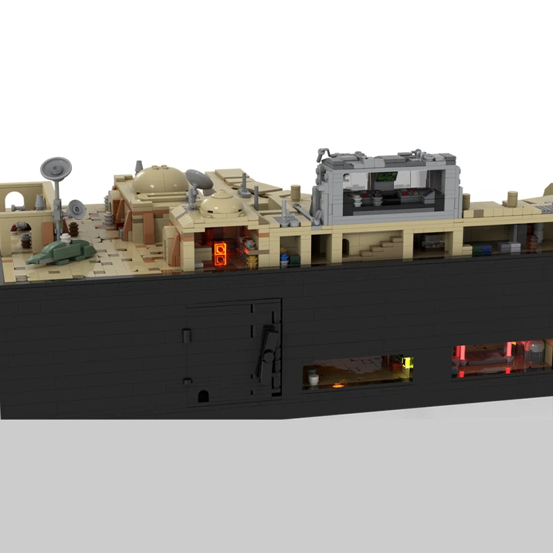 6649pcs MOC Docking Bay 94 Mos Eisley Midi Scale Diorama Star Battle Building Blocks Assemble creative Christmas toy Gift
