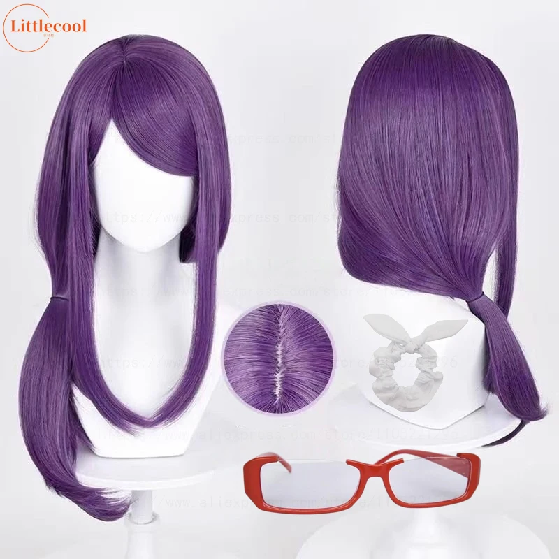 High Quality Kamishiro Rize Cosplay Wig 70cm Purple Heat Resistant Synthetic Hair Rize Kamishiro Wigs + Wig Cap