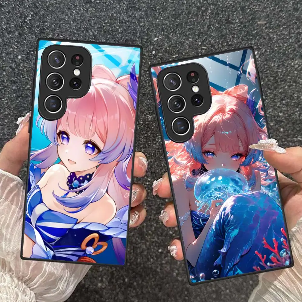 Game GI Kokomi Phone Case for Samsung Galaxy A56 55 54 53 52 51 36 35 34 23 16 15 5G Glass Protective Cover