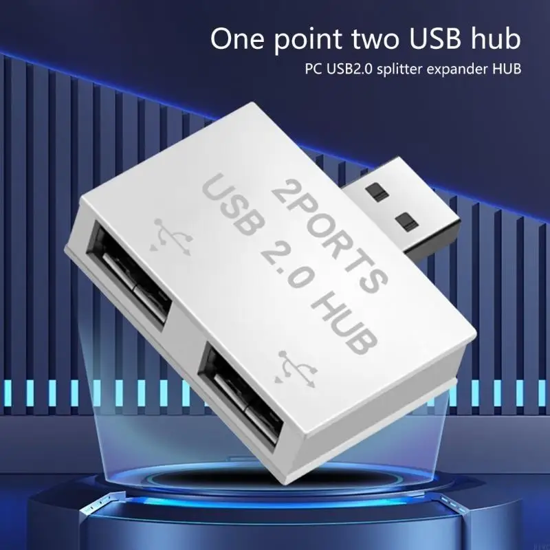 USB 2.0 A Male To 2 Female Y Splitter Adapter Hub USB2.0 Extension For Various USB Devices And