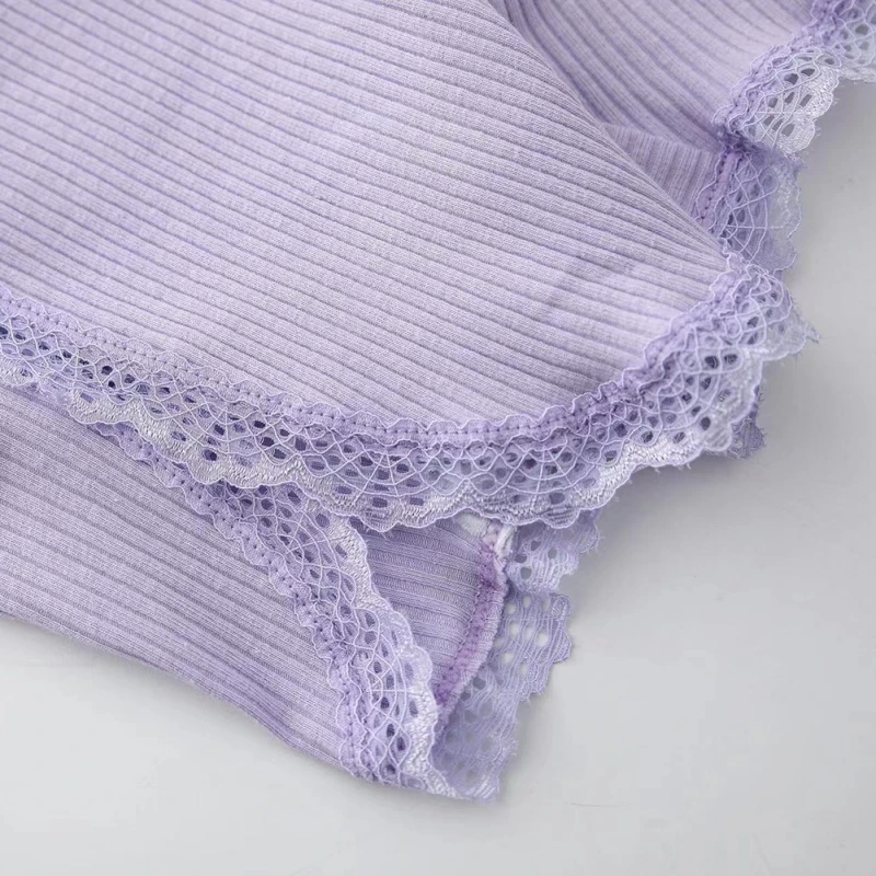 سراويل قطنية آمنة للأطفال ، بلون ثابت ، ملابس داخلية من الدانتيل المضلع للأطفال ، سراويل داخلية للفتيات ، شورت للشاطئ ، من 2 إلى 6 سنوات