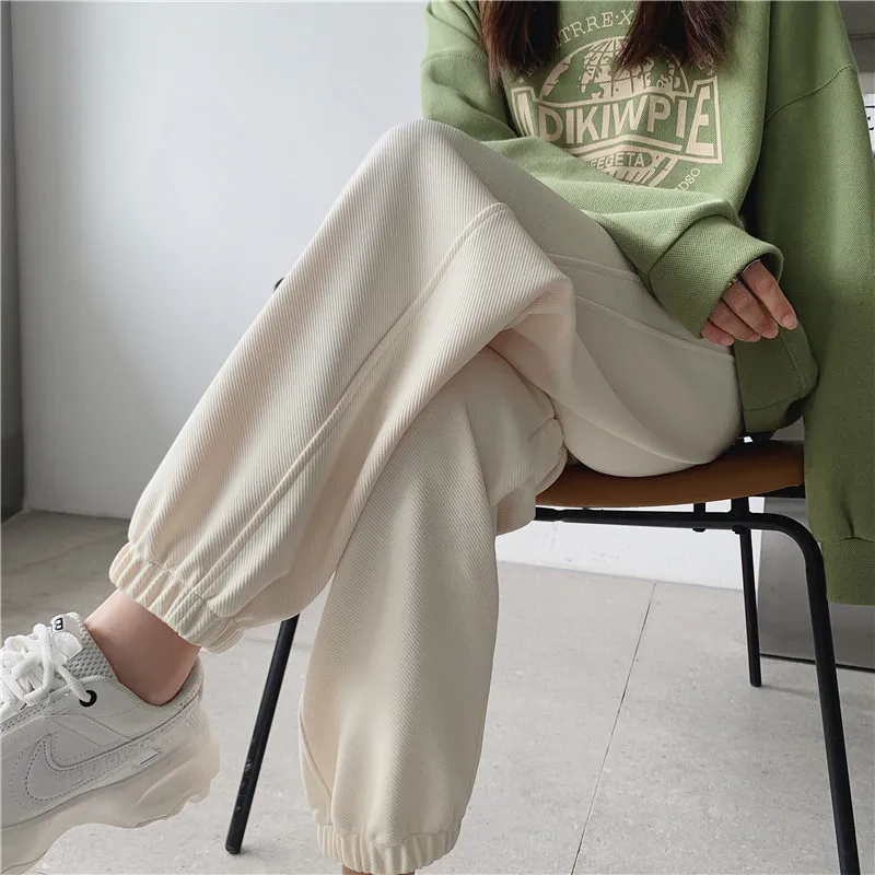 

Spring Twill Loose Casual Slim Harlan Bunched Sweatpants Women's Bloomers Sweatpants Women Pants Female Trousers