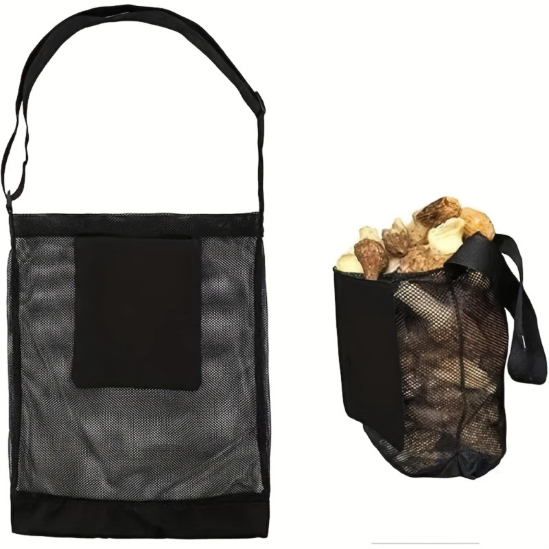 Hunting Bag Mushroom Foraging Bag Mesh Foraging Pouch Harvesting Bag Collapsible Fruit Gathering Basket Picking Bag