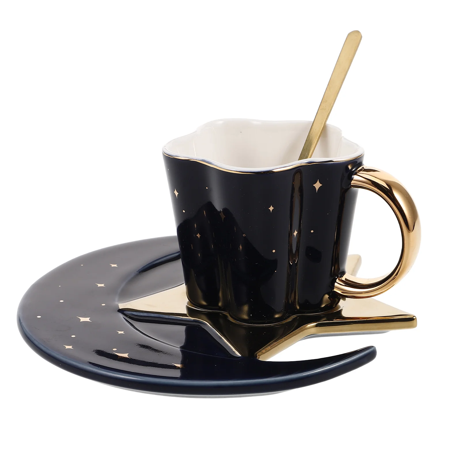 

Gold-drawing Mug Brown Coffee Bone China Mugs Tea Cup Cappuccino Cups Big or Black Bow