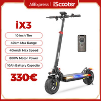 iScooter iX3 800W Powerful Electric Scooter 10inch Tubeless Off Road Tire Electric Kick Scooter 10Ah 40KM/H Scooter for Adults