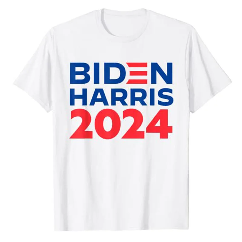 

Biden Harris 2024 T-Shirt Support Joe-Biden and Kamala-Harris 2024 Re-election Tee Tops Funny Campaign Patriotic Graphic Outfits