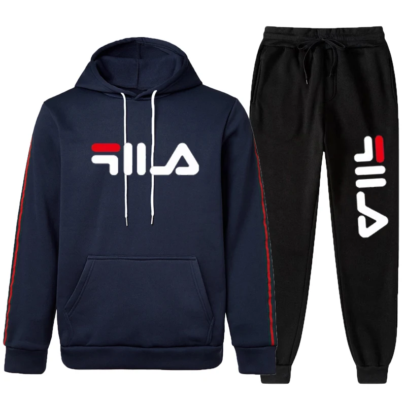 

Men's spring and autumn east season high quality leisure sports suit fashion combination of hoodie sweater two sets