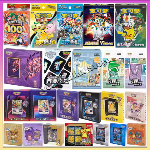 Original Pokemon Trading Cards Genuine PTCG Box Chinese Version Card Deck Display Combination Children Birthday Gifts