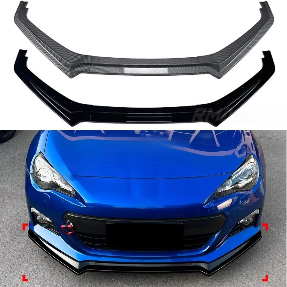 

Для Subaru BRZ 2013-2016 внешние аксессуары автомобильный передний бампер разделитель для губ диффузор спойлер защитная крышка бампера комплект кузова
