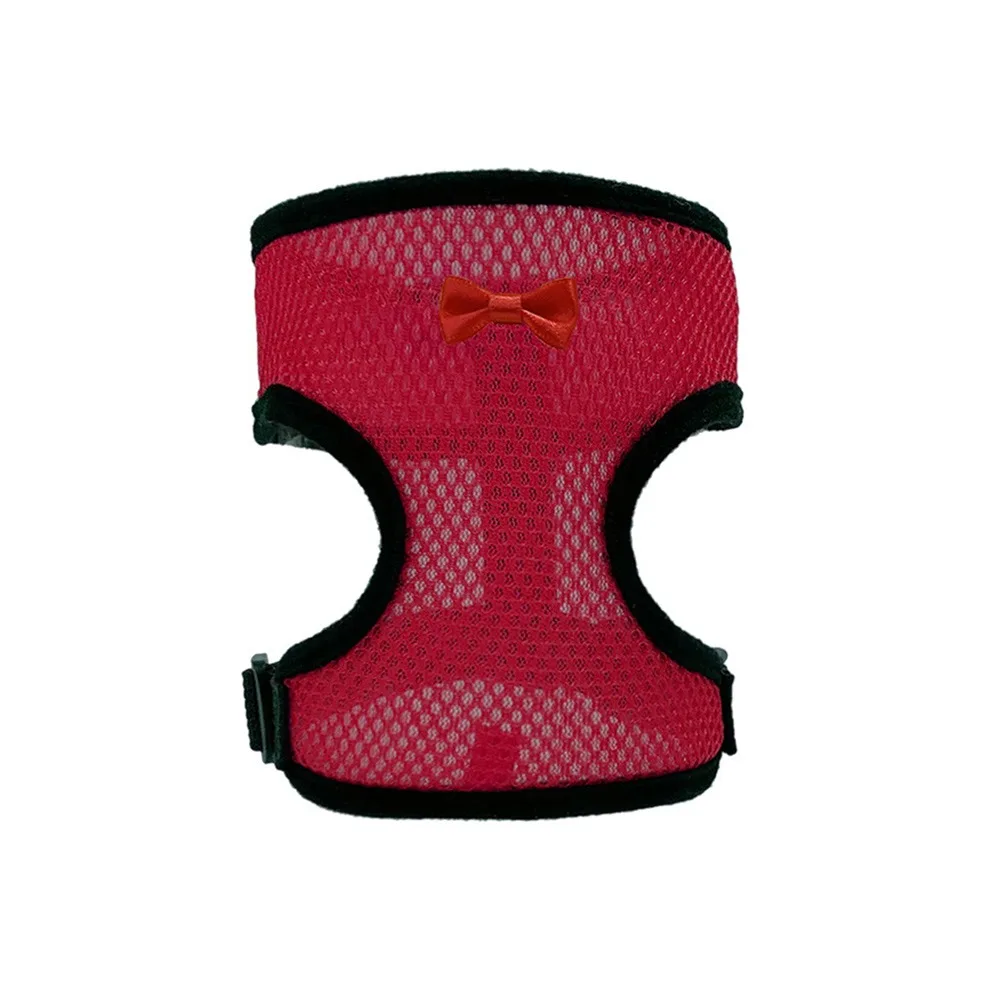 Portable Breathable Adjustable Duck Chicken Harness Matching Collars Comfortable Duck Vest Bow Soft Pet Harness Poultry