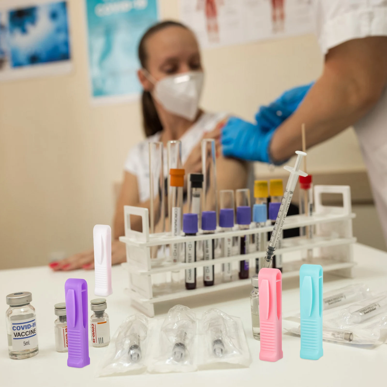 

8Pcs Plastic Ampoule Opener Nurse Mini Bottle Breaker Ergonomic Design for Pharmacy Hospital Lab Portable Reusable Vial Breaker