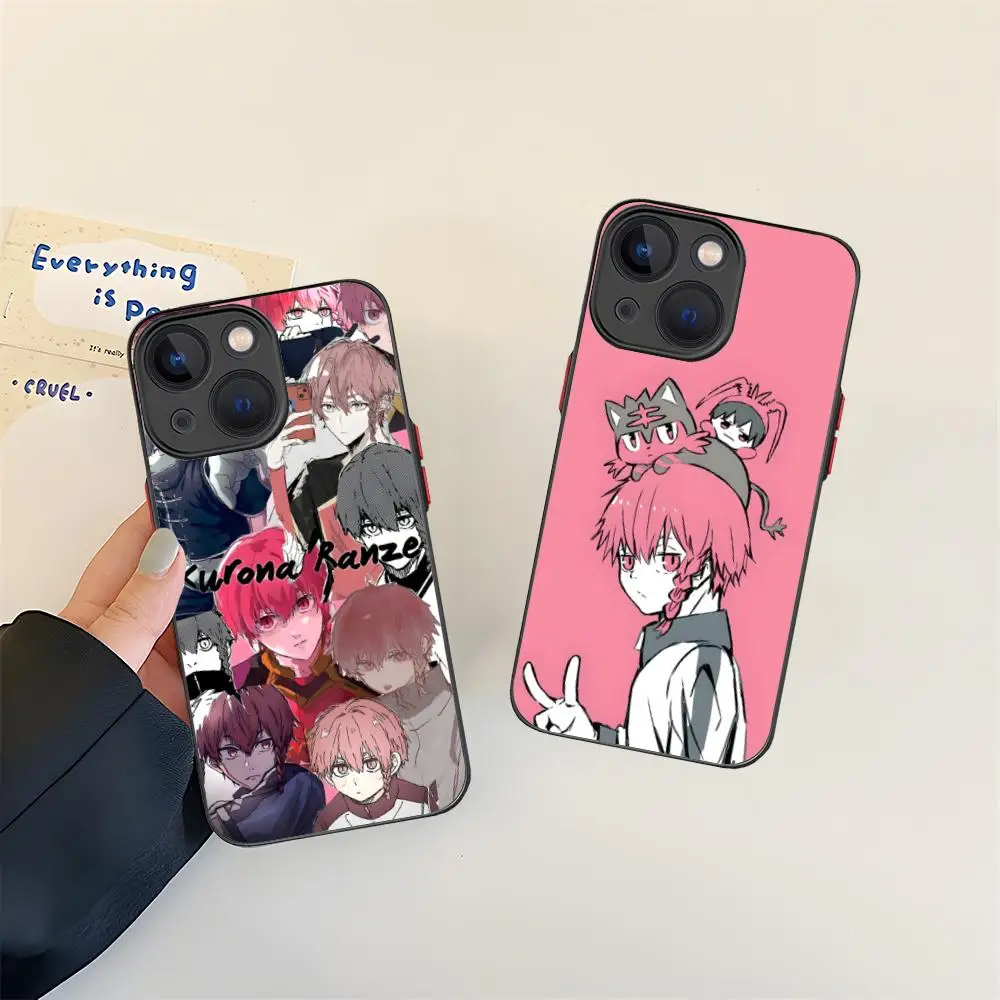 

Blue Lock Ranze Kurona Silicone Mobile Phone Case for iPhone 17 16 15 14 13 12 11 X XR XS Air Pro Max Plus Mini Colorful Cover