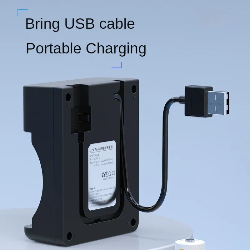 2/4/8 Slots Smart USB Battery Charger AA AAA 1.2V Ni-MH Rechargeable Batteries Charging With indicator light Electric Chargers