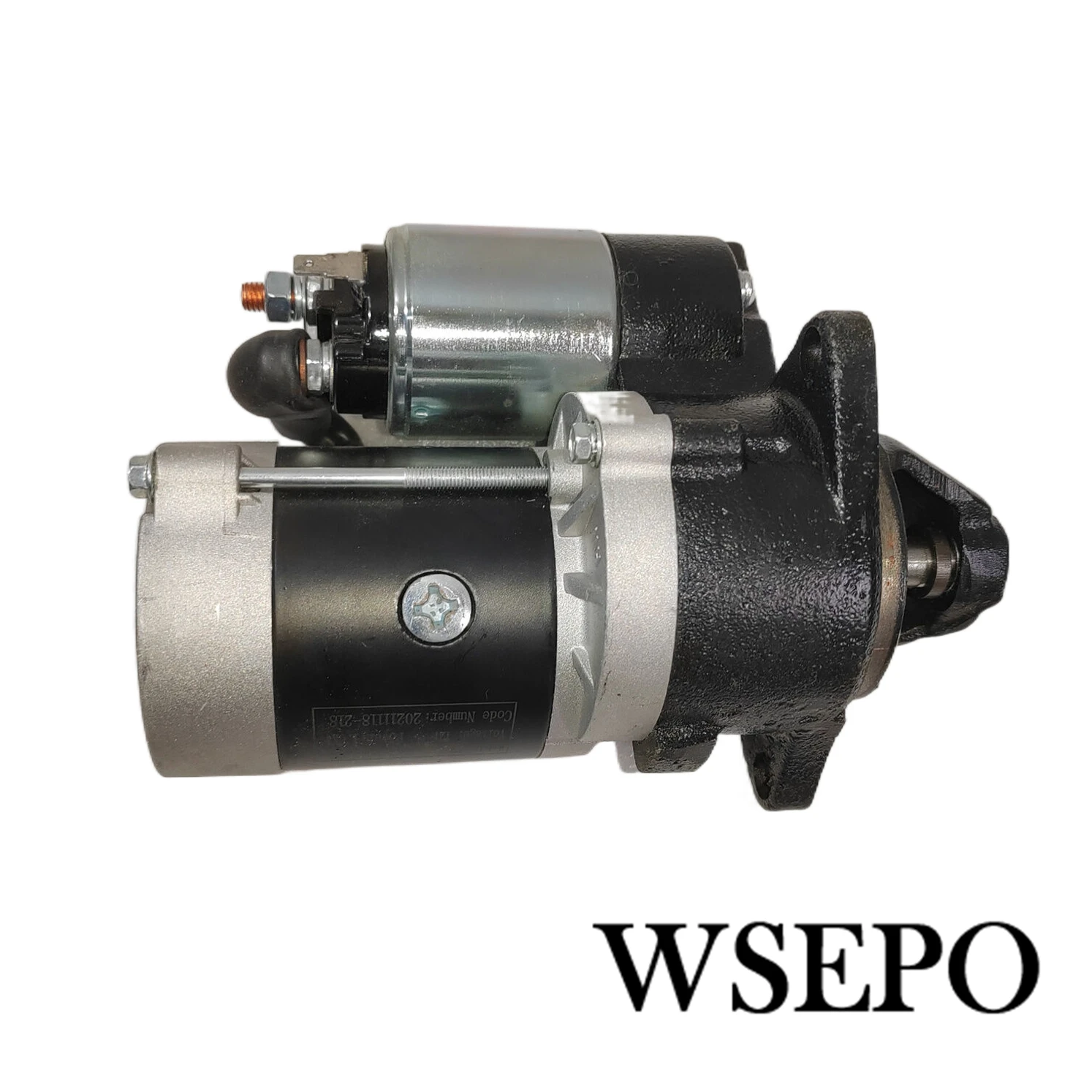 Electric Start Motor Starter 12V 1.6KW 8 Teeth Fits Model 195F 198F 1100F Single Cylinder 4-Str. Air Cool Diesel Engine