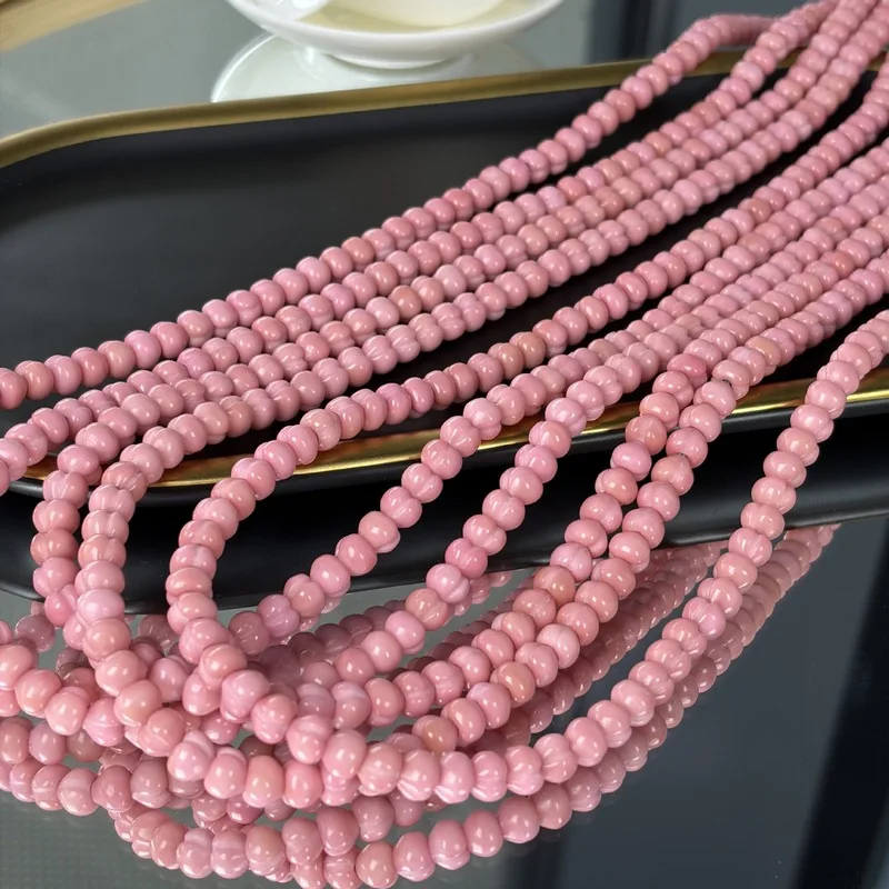 Pink Ridge Bodhi Peach Bracelet Necklace , Bead Accessories