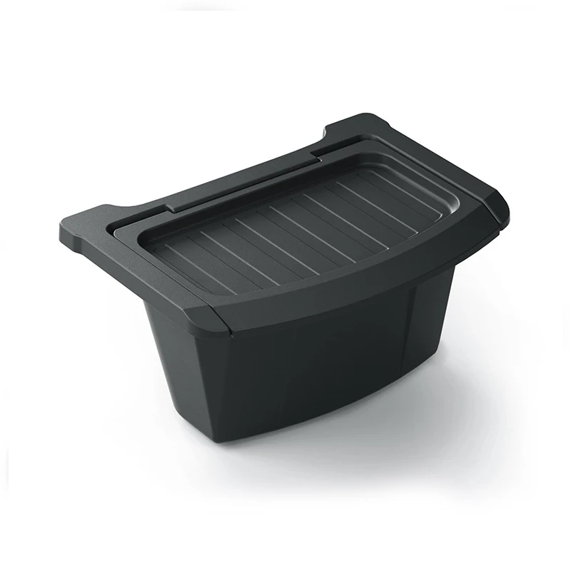 Para el nuevo modelo Tesla YJuniper Launch 2025 + accesorios caja de almacenamiento de reposabrazos trasero organizador de carga impermeable caja de basura TPE
