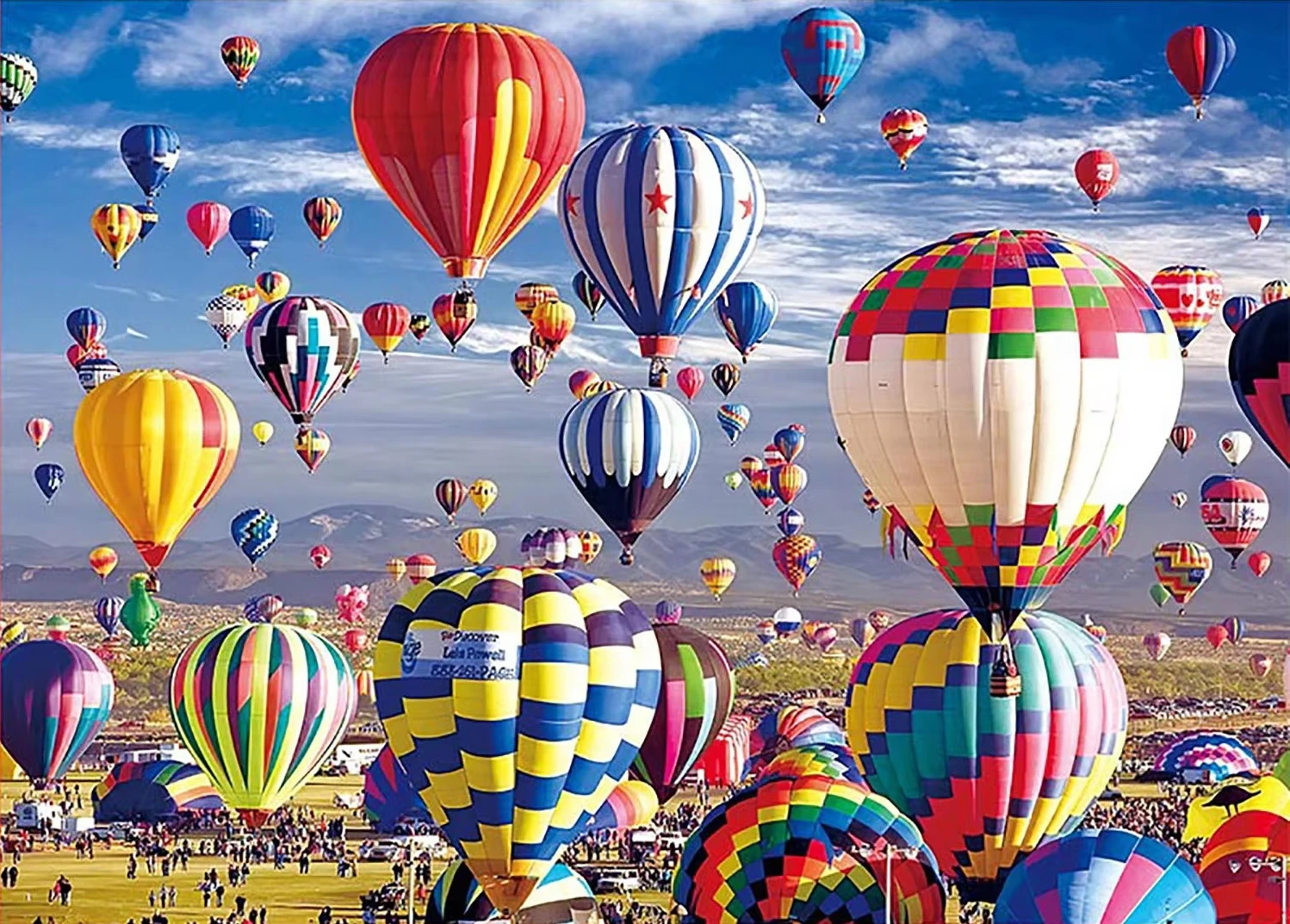 Fantasy Hot Air Balloon Sky Jigsaw Puzzle 500/1000/1200/2000PCS No Frame DIY Assembling Puzzle Stress Relief Collectible Gift