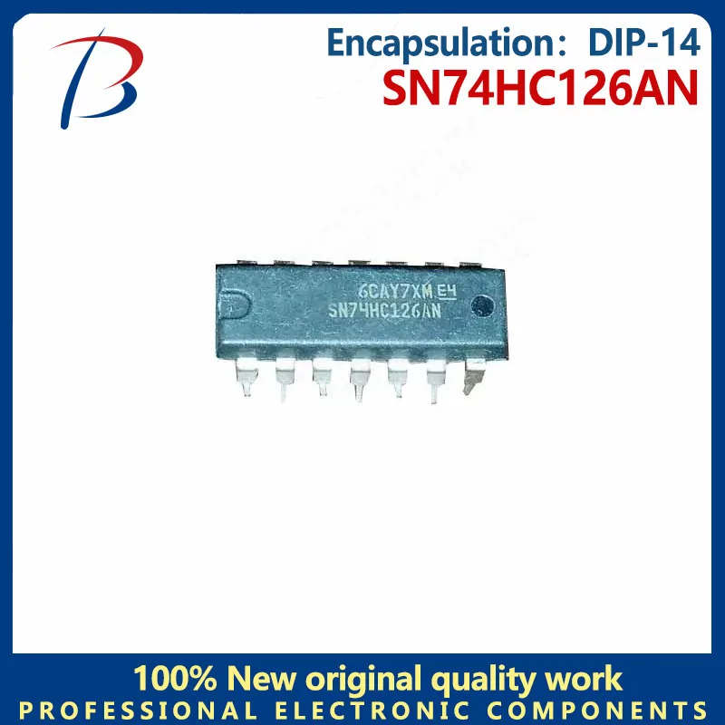 10pcs SN74HC126AN pacote DIP-14 chip driver buffer
