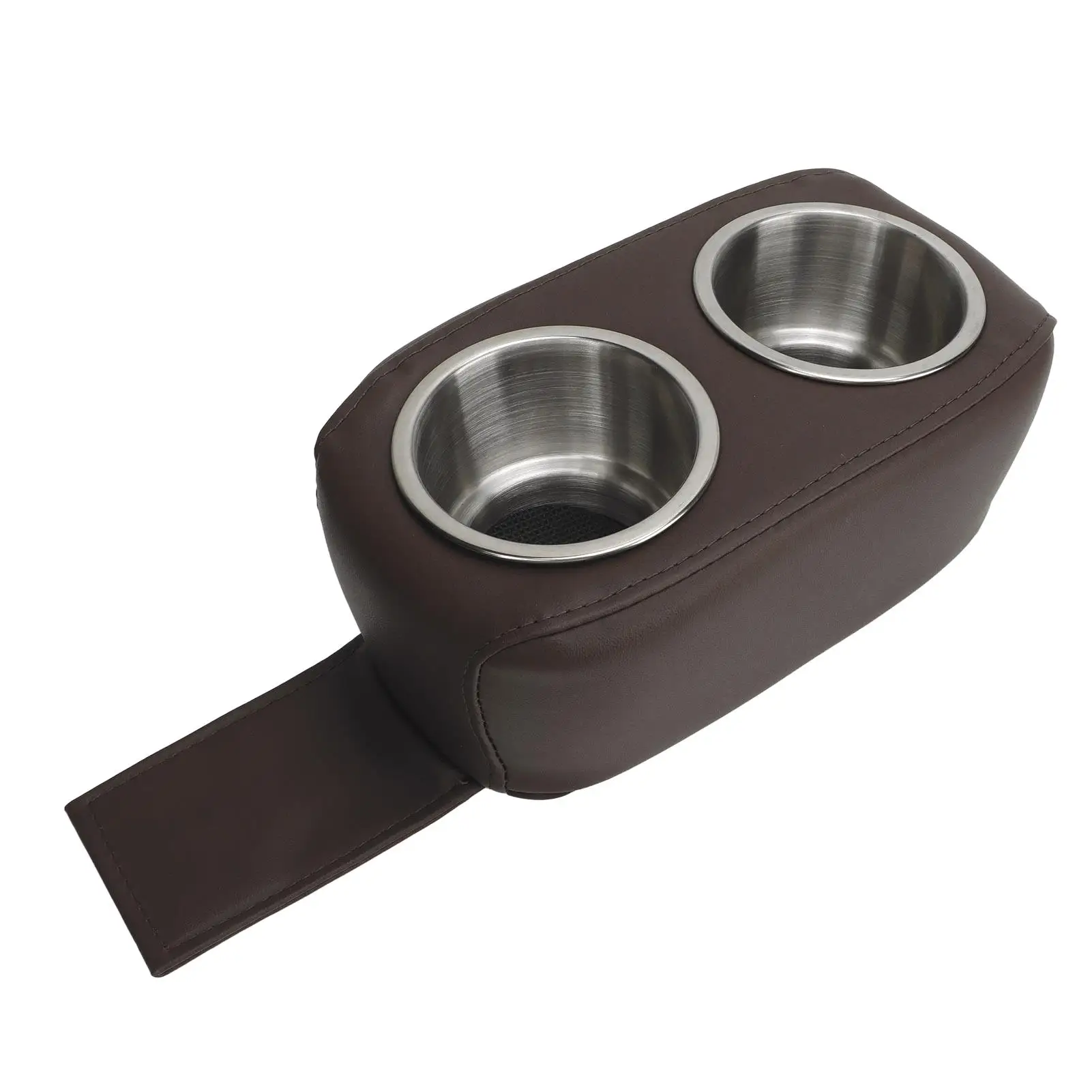 

Portable Double Stainless Steel Cup Holder for Pontoon, RV, Yacht, and Car