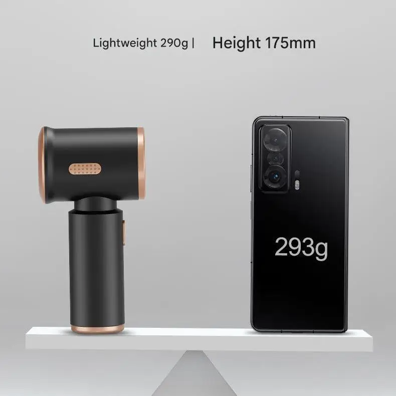 HEPAフィルター付きポータブルコードレスハンドヘルド掃除機、車用強力吸引、充電式、アクセサリー6個、ブラック