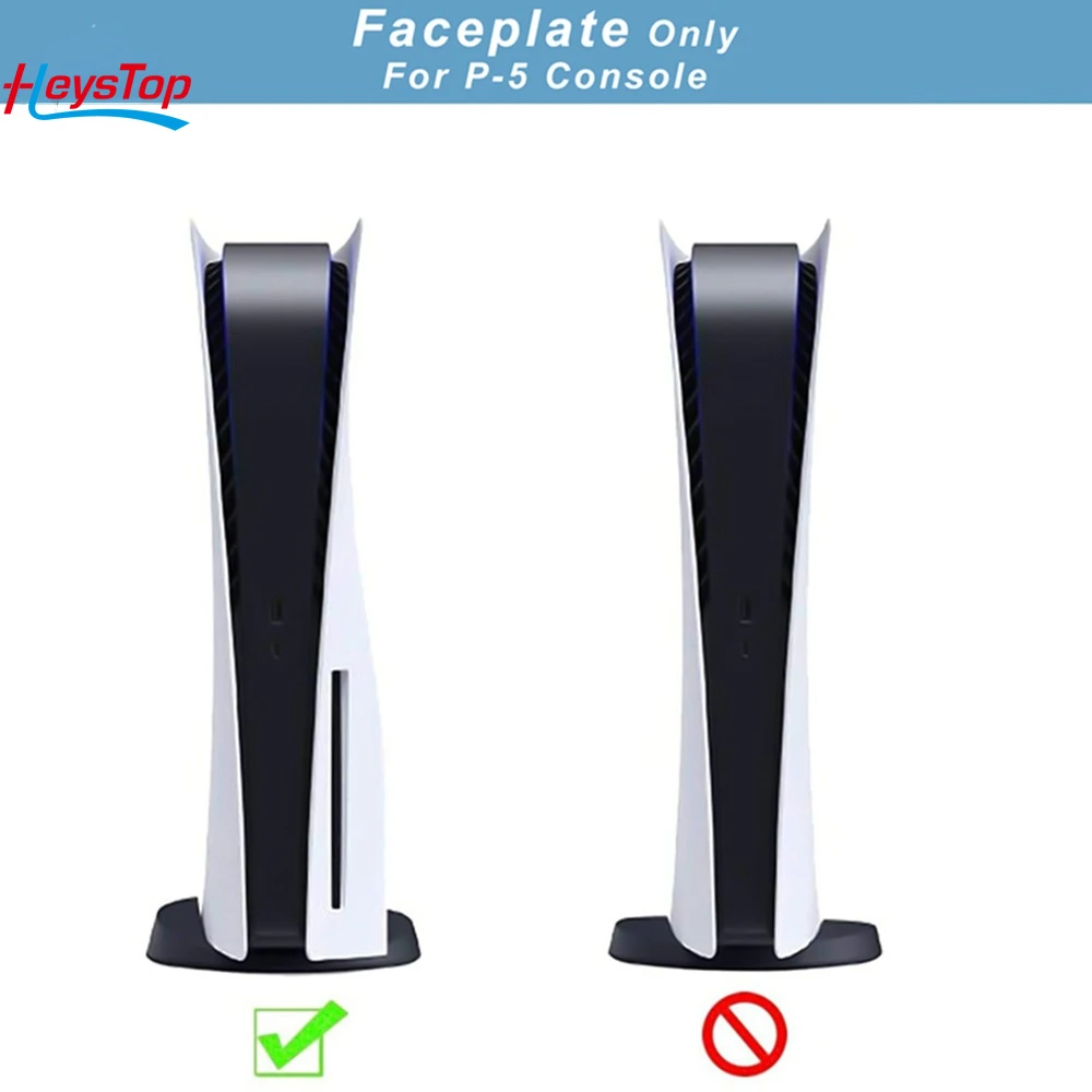 HEYSTOP-Substituição da placa lateral para PS5, ABS Anti-Scratch Faceplate, Console Dustproof, Disc Edition