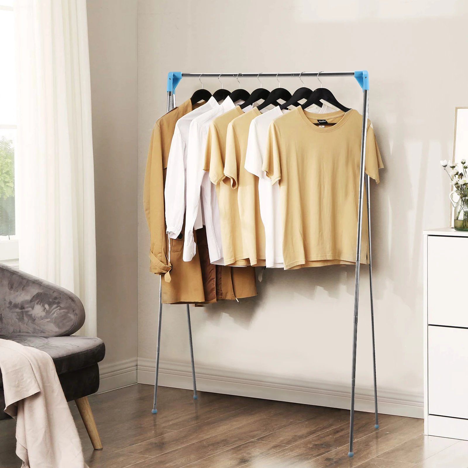 Portable Travel Garment Rack, 13-28inch Retractable Clothes Drying Rack,Clothes Rack For Home Laundry Camping Travel Outdoor