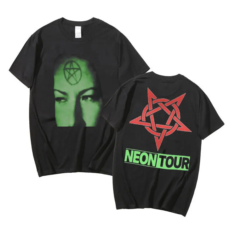 Playboi Carti Neon Tour T-Shirt Men Women Hip Hop Oversized