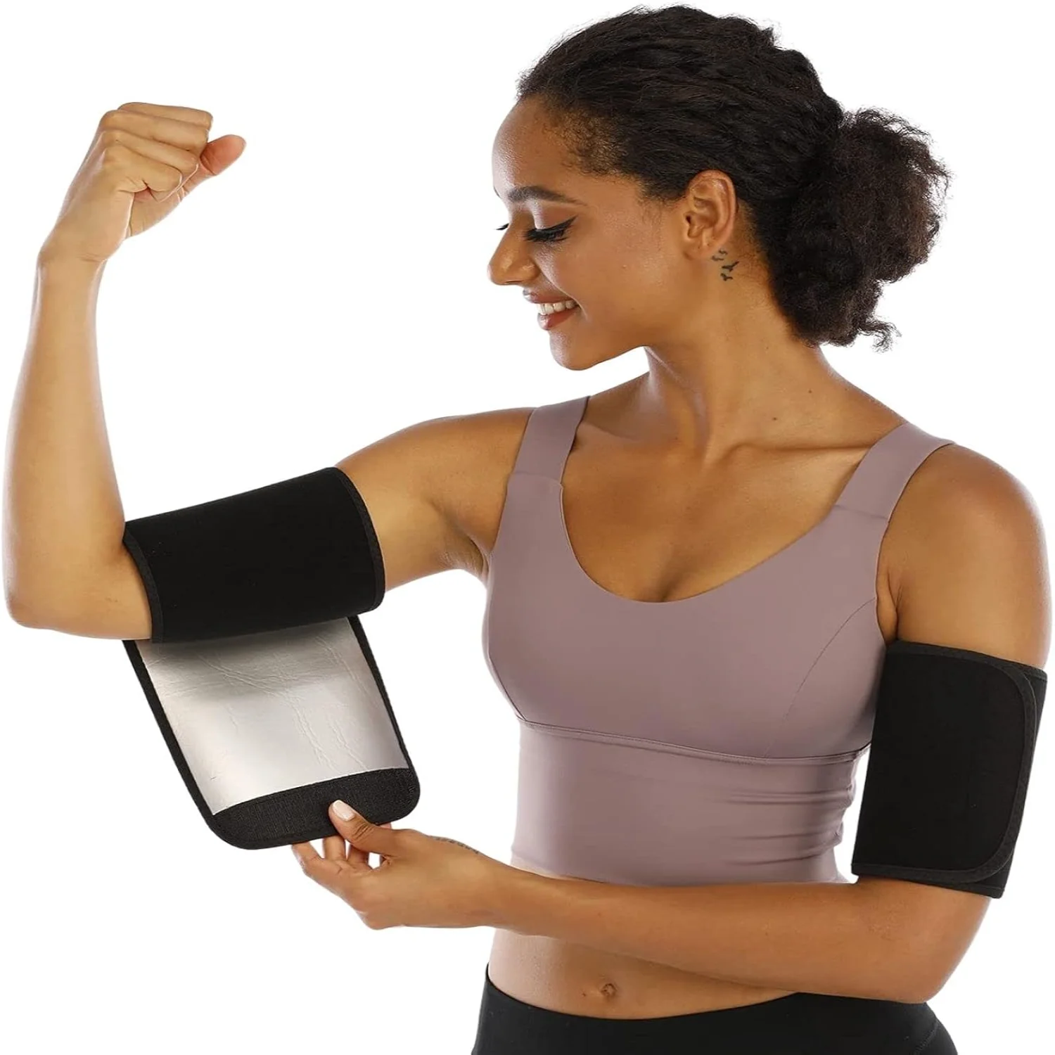 

Sauna Arm Trimmer Bands arm Sweat Bands for Women Weight Loss Arm Shaper Wraps for Workout arm Bands for Flabby arm