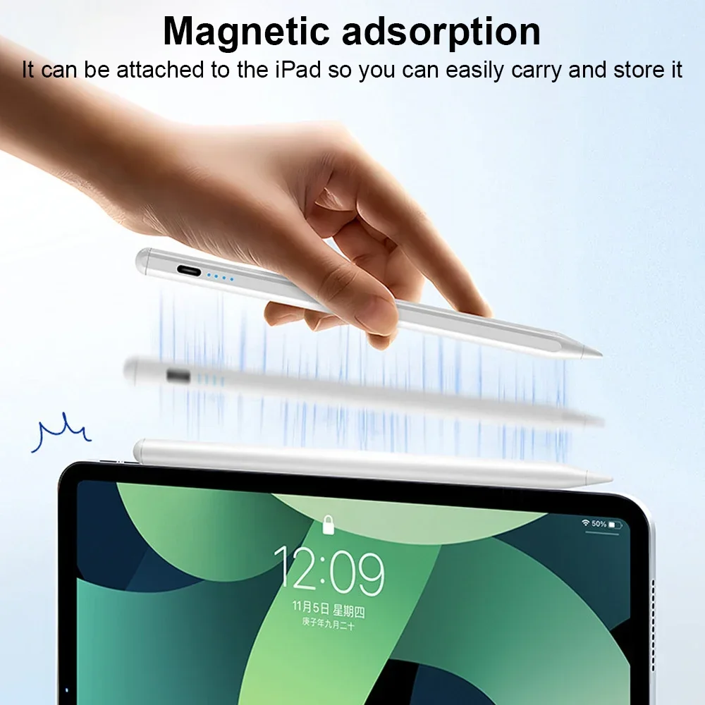 Active Stylus Pens for Xiaomi Pad 7 Pro Redmi Pad SE 8.7 Lenovo M11 iPad 10 TB138FC Touch Stylus for IOS/Android Phone Tablet