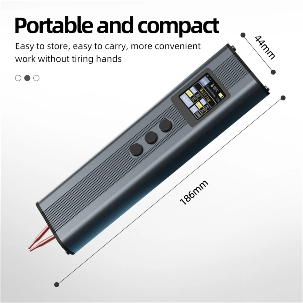 Upgraded 11 Gears Battery Spot Welder Adjustable Mini Portable Handheld Digital Display Spot Welding Machine Automatic Manual