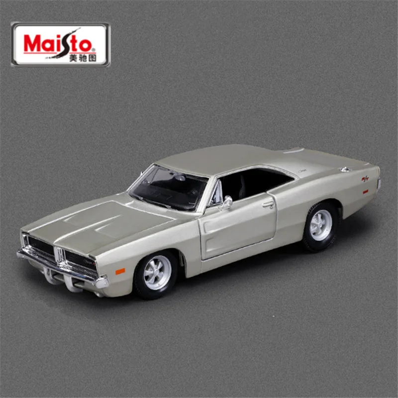 

1/25 1969 Dodge Charger R/T, модель спортивного автомобиля из сплава, литье под давлением, металлический мускулистый гоночный автомобиль, модель автомобиля, высокая имитация, детский подарок