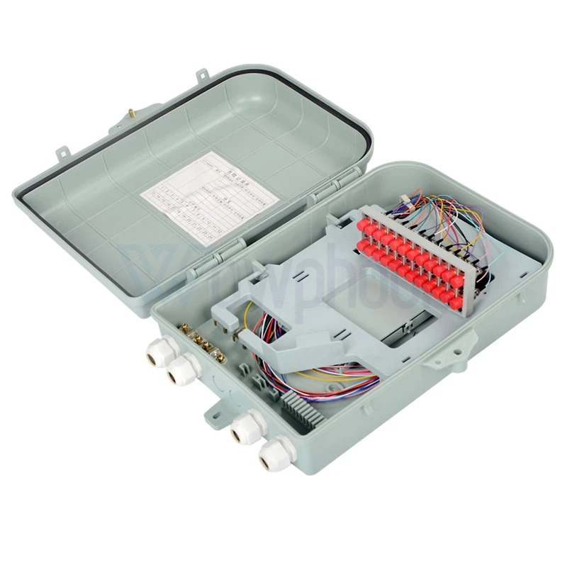 

Outdoor Fiber Optic Distribution Box, Cable Termination Boxes, 24 Core, FTTH Nap Box, 24 Ports customized