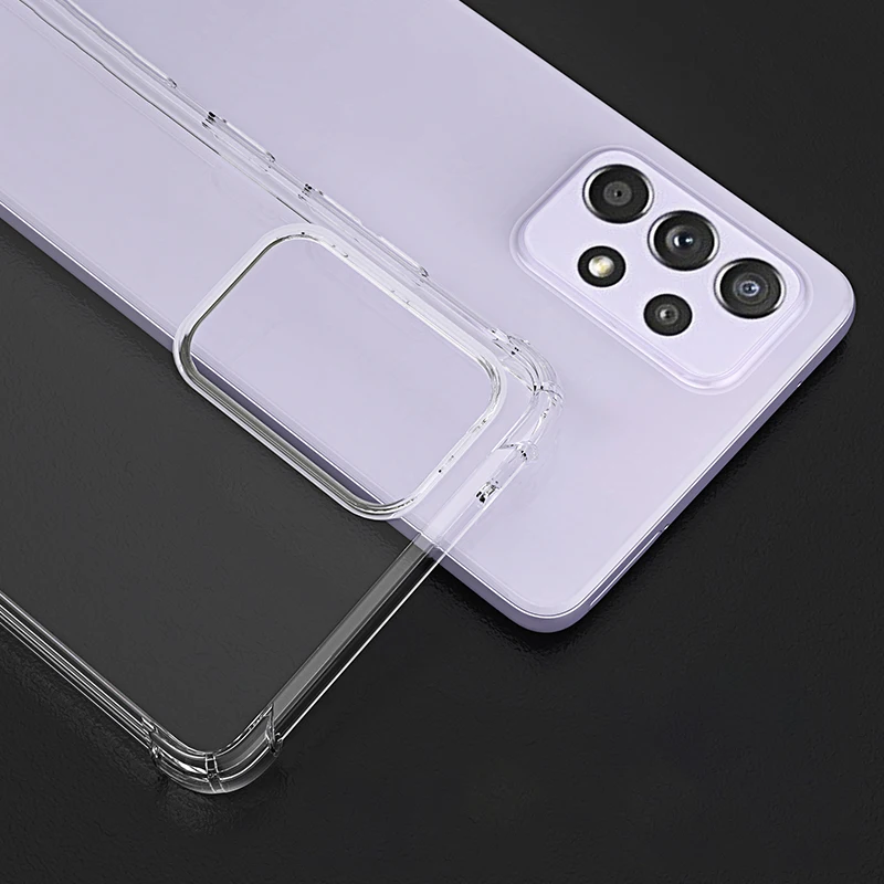 Airbag Shockproof Silicone Soft Case For Samsung Galaxy A73 A53 A33 A13 A72 A52 A32 A22 A12 A71 A51 A31 A70 A50 Clear Case Cover