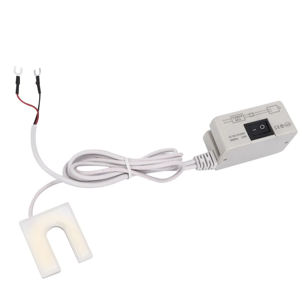 COB Chips Sewing Machine Light U Shaped 6500K LED Sewing Machine Light Magnetic Base AC 110-250V LED Sewing Lamp Sewing Machine