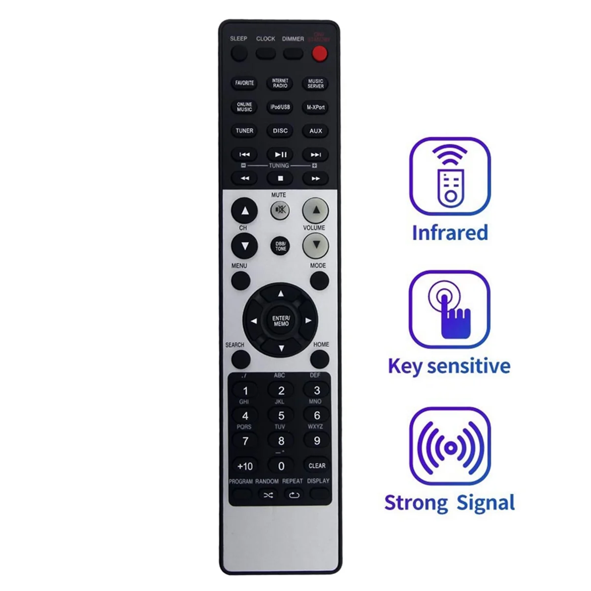 RC009CR Reemplace el control remoto para el receptor de CD de red Marantz M-CR603 307010079001 M