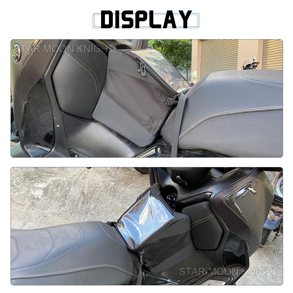 For YAMAHA X-MAX 300 XMAX300 XMAX 300 Tech 2023 2024 2025 Scooter Tunnel Bag Storage Pouch Tank Bag With Waterproof Cover