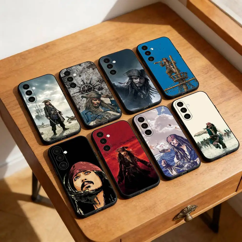 The Captain J-Jack S-Sparrow Phone Case For Samsung Galaxy A13,21s,22,31,32,52,53,71,72,73,Soft Black Cover