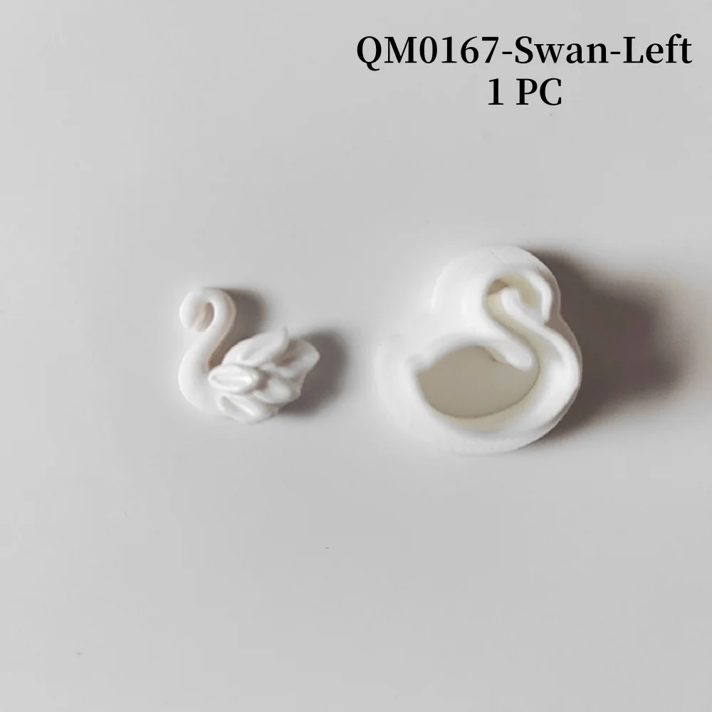 Mini-Tiere, weiche Keramik, Polymer-Ton-Schneider, Welpe/Elefant/Fuchs/Eisbär/Schwan, Formen für Schmuck, Anhänger, Ohrringe, Herstellung von Form – Detail 2