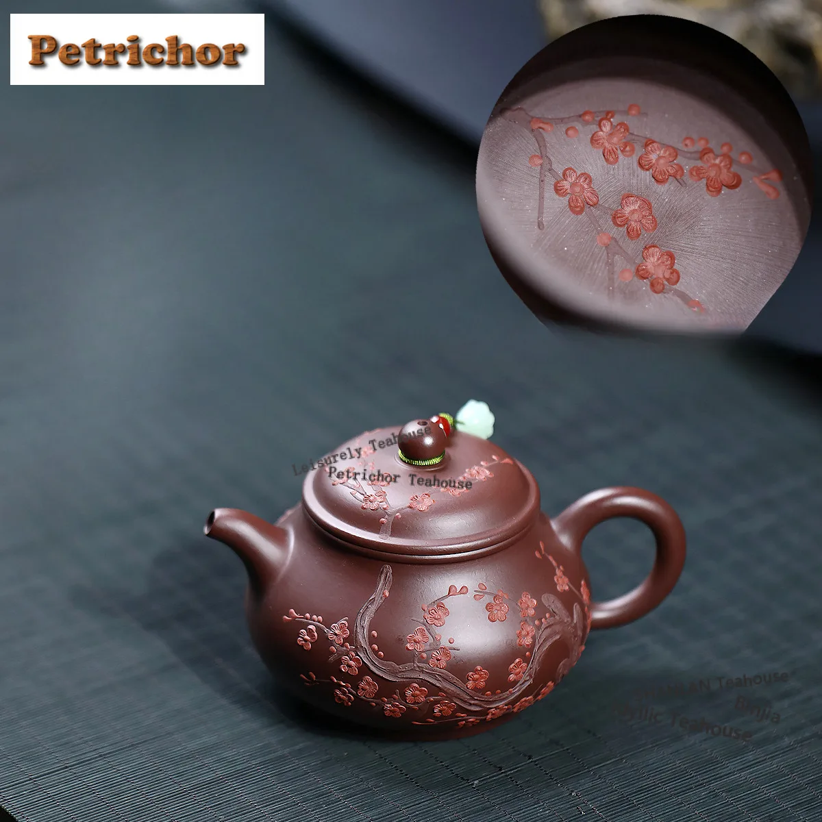 

200ml Antique Yixing Purple Clay Teapots Handmade Pan Pot Raw Ore Purple Zhu Mud Kettle With Strainer Zisha Tea Set Tea Items