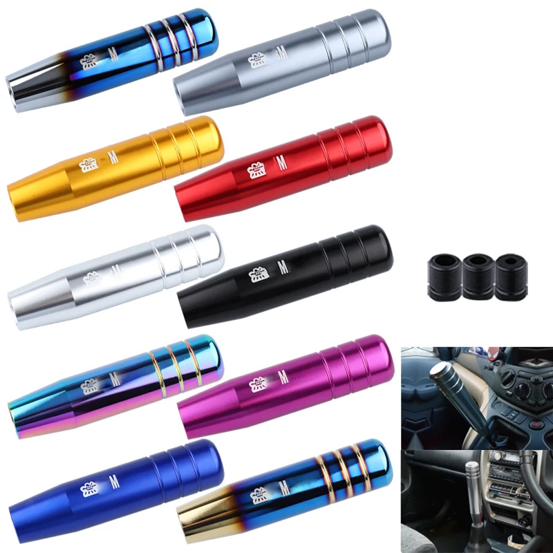 

13CM Universal Aluminium Alloy Gear Shift Knob Electroplating Color Manual Shifter Dandle JDM Car Accessories Replacement 1pcs