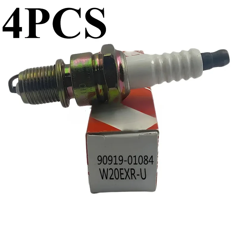 

Original Quality 4Pcs Spark Plugs W20EXR-U 90919-01084 Replacement 90098-20675 90919-01045