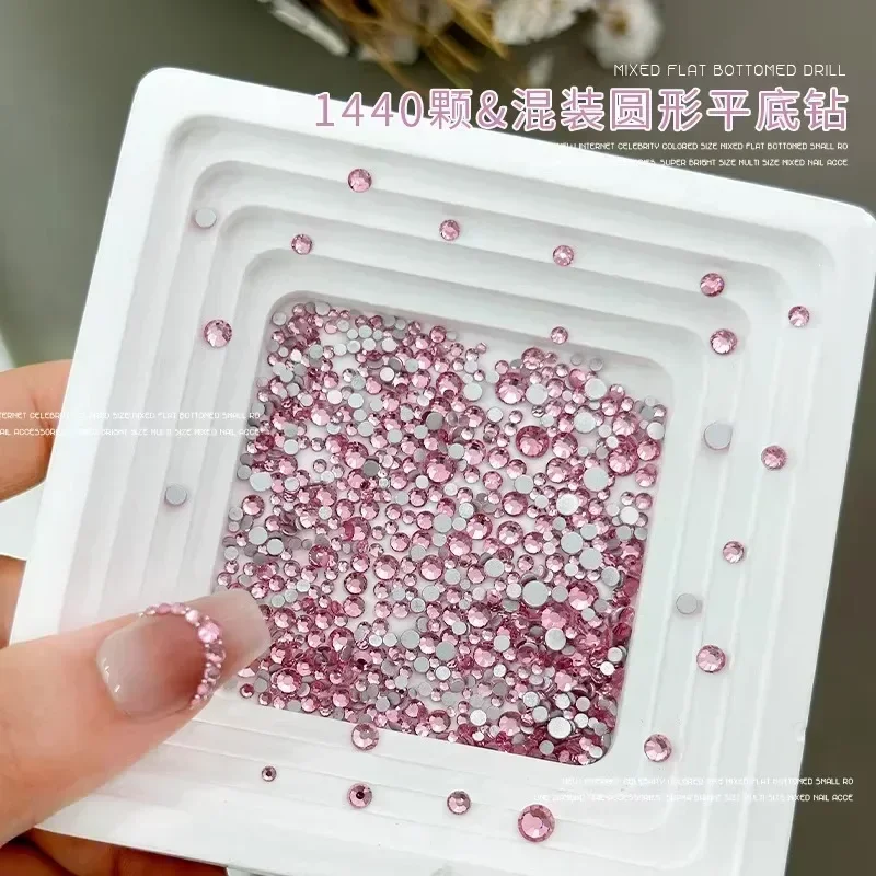 صغيرة مقلوب مسطحة القاع الراين الحصان العين قطرة الماء الحب على شكل الزركون مسمار الفن الديكور DIY بها بنفسك مانيكير أداة التبعي #6