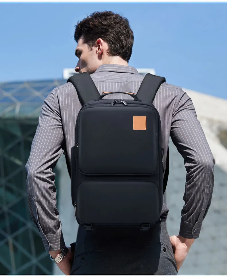 Borsa per computer minimalista, zaino da viaggio impermeabile di grande capacità