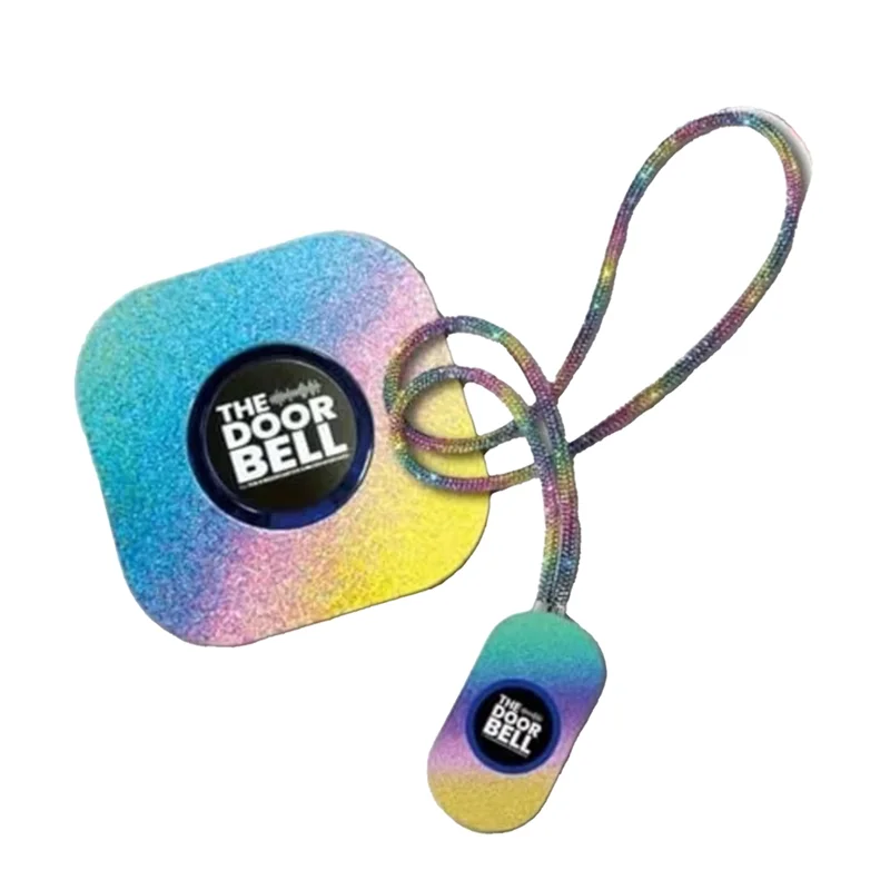 

Блестящий Радужный классный дверной звонок для учителей, классный дверной звонок для дома, детской комнаты, офиса, 38 колокольчиков и 4-уровневая вилка стандарта США